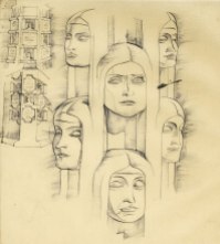 column-faces-women